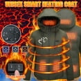 thumbnail image 2 of DDAPJ pyju Heated Down Jackets for Men Women Clearance Sales,USB Lightweight Warm Hooded Heated Coat with 3 Adjustable Temperatures & 4 Heating Zone, 2 of 9