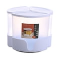 thumbnail image 2 of Caja de arroz sellada, contenedor de almacenamiento de cocina, contenedor giratorio para frijoles, granos alimenticios Blanco, 2 of 9