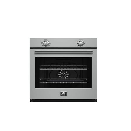 Forno Vomero 30-Inch Wall Oven, Stainless Steel, 5 cu.ft Capacity, 3550 Watts Convection, Mechanical Controls, Self-Cleaning Function