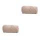 thumbnail image 1 of Wosthever Manta Extra gruesa de punto grueso, voluminosa, inodoro para cojines DIY, soporte de tejido para proyectos, manta Beige Beige 500g 2Conjunto, 1 of 1