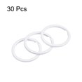 thumbnail image 3 of Unique Bargains 2.1x30mm Split Keychain Rings Flat Key Holder for Organization White, 30Pack, 3 of 5