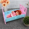 thumbnail image 4 of Cama para muñecas Mini muebles de cuna de simulación encantadores juego para bebés ANGGREK Otros, 4 of 8