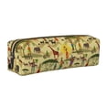 thumbnail image 1 of Fotbe Ethnic African Estuche para Lápices de Cuero con Estampado, Estuche con Cremallera Resistente, Organizador Compacto y Elegante para Papelería, 1 of 7