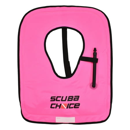 Scuba Choice Neon Pink Youth Snorkel Vest Scuba Choice print, w/ Name