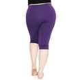 thumbnail image 3 of Stretch Is Comfort Women's Plus Oh So Soft Knee Length Leggings | Adult Xlarge-7x, 3 of 6
