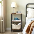 Somdot Small Side Table Bedside Table for Bedroom 3Tier End Table