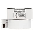 thumbnail image 2 of HOUSELABELS Compatible DYMO 30252 Address Labels (1-1/8" x 3-1/2") with REMOVABLE ADHESIVE, compatible with DYMO LW 450, 4XL, Rollo & Zebra Desktop Printers, 42 Rolls /14700 Labels, 2 of 8