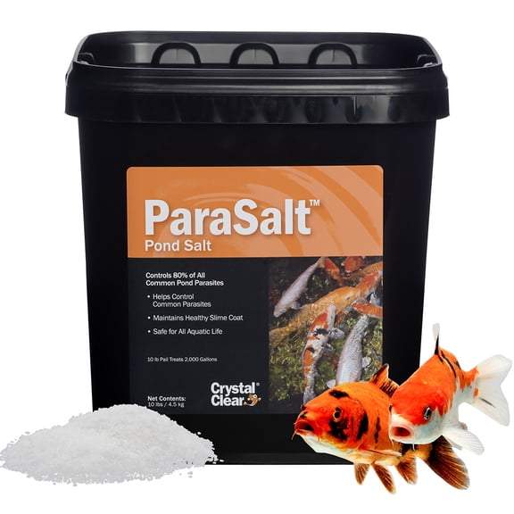 CrystalClear ParaSalt Koi Fish Rock Salt Parasite Treatment for Water Gardens & Ponds - 20 lbs