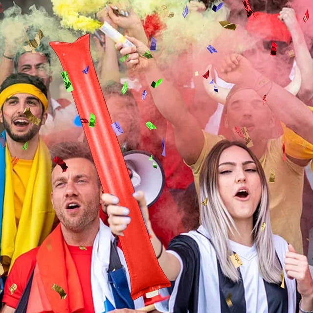 Oliegs Heated Blanket Plastic Inflatable Sticks For And Sports Events. Loud Cheerleading Sticks Chocolate