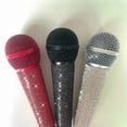 thumbnail image 6 of Sparkling Rhinestoned Microphone Protector Sleeve Mic Protective Cover Housing for 90% of Handheld Mics, 6 of 12