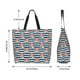 thumbnail image 5 of Balery Popcorn Bolsa Tote Estilo Estético con Cremalleras, Bolsa de Hombro, Bolsa de Compras Grande y Plegable, 5 of 8