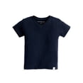 thumbnail image 6 of Burt's Bees Baby and Toddler Boys Solid V-Neck Organic Tees, 3-Pack, 6 of 10