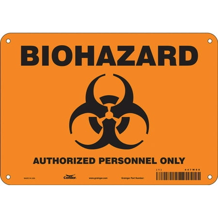 

Condor Biohazard Sign 7 in x 10 in Aluminum 447W60 447W60 ZO-G5847088