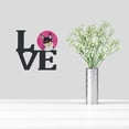 thumbnail image 2 of Pink Chihuahua Metal Wall Artwork LOVE, 2 of 2