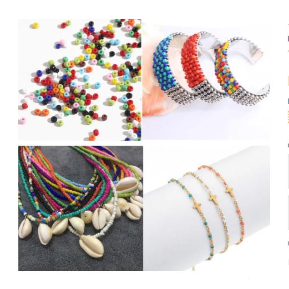KEINXS 1 Box 2mm Czech Glass Beads Set Crystal Beads For DIY Earrings Bracelet Necklace Jewelry Making Accessories