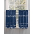 thumbnail image 5 of Rustic Botanical Bathroom Window Curtain, Japanese Herb on Navy Blue Simple Art Light Filtering Coffee Kitchen Curtains, Bedroom Living Room Curtains 2 Panel 84"x45", 5 of 6