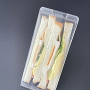 Triangles Sandwich Container, Washable Sandwich Container, 7 x 5 x 3 Inch Triangle Take Out Containers, Durable Sandwich To-Go Containers, Tamper Clear Plastic Sandwich Containers with Hinged Lids