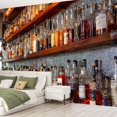 thumbnail image 2 of Peel and Stick Wallpaper Waterproof Restaurant display liquor bottles Wall Mural Decor Self Adhesive and Removable 69in x 98in, 2 of 8