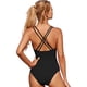 thumbnail image 5 of Traje de Baño Cruzado Push Up para Mujer, Control de Abdomen, Negro, XXL, 5 of 9