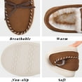 thumbnail image 3 of VONMAY Boys Girls Moccasins Slippers Memory Foam House Shoes Big Kids, 3 of 8
