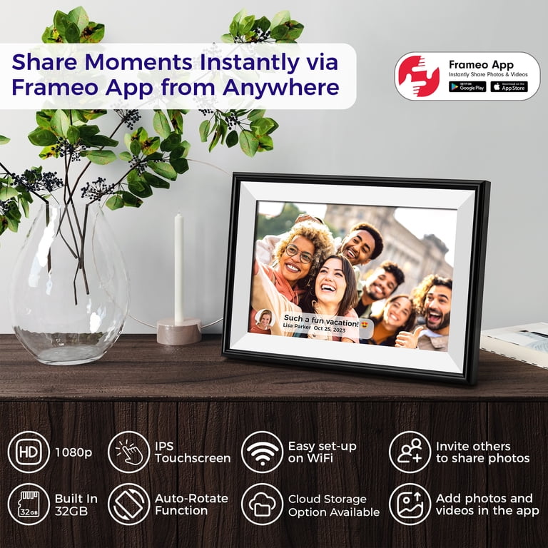 ELIME Frameo 10.1 Inch WiFi Digital Picture Frame photo 6