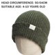 thumbnail image 2 of Gorro para niños pequeños, gorros de invierno de punto para bebés y niñas, gorro de lana con agujero simple de punto de Color sólido, 2 of 5
