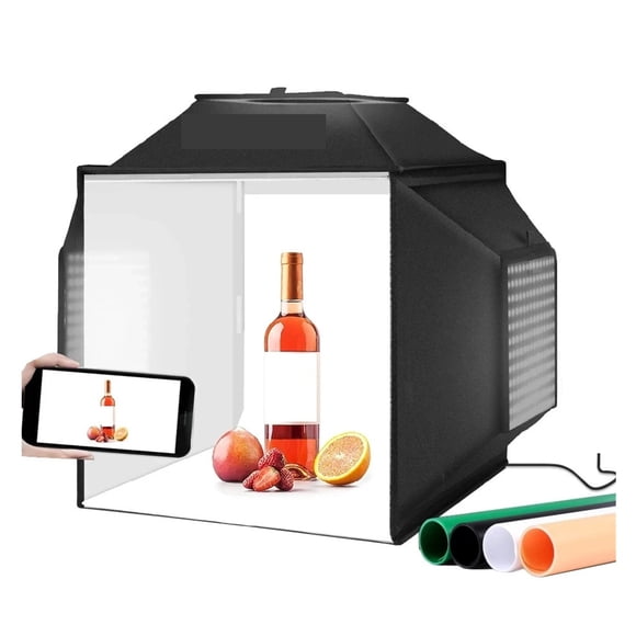 Portable Photo Studio Light Box,15.8'' Photography Lightbox Dimmable Shooting Tent Soft Box ,Easy to Use