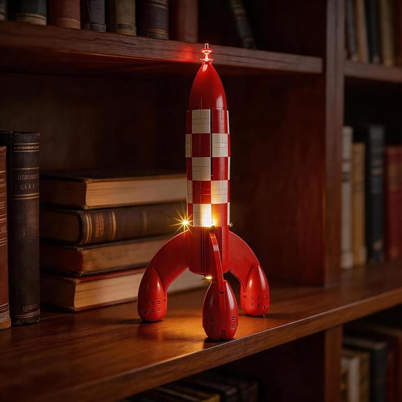 SEEMEY LED Light for Lego-21367 Ideas Tintin Moon Rocket Building Blocks Model (Building Set NOT Included)