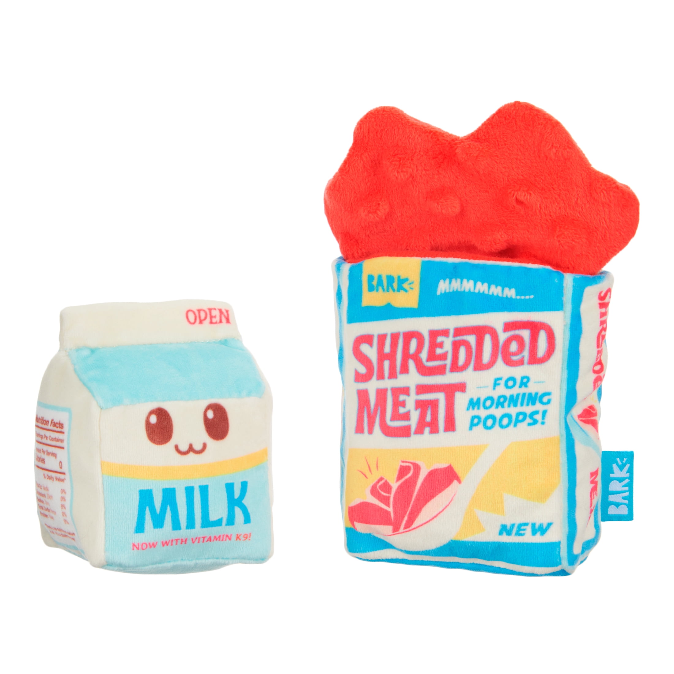 BARK Balanced Barkfest Dog Toy with 2 Squeakers - Barkfest in Bed