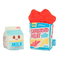 BARK Balanced Barkfest Dog Toy with 2 Squeakers, Barkfest in Bed, Extra Small to Small Dogs