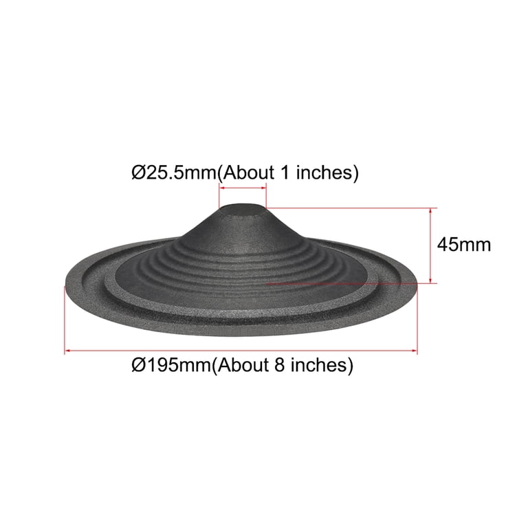 2022 latest 15 inch speaker cone cone cone drum paper 2 fold line semi loose pressure thickened