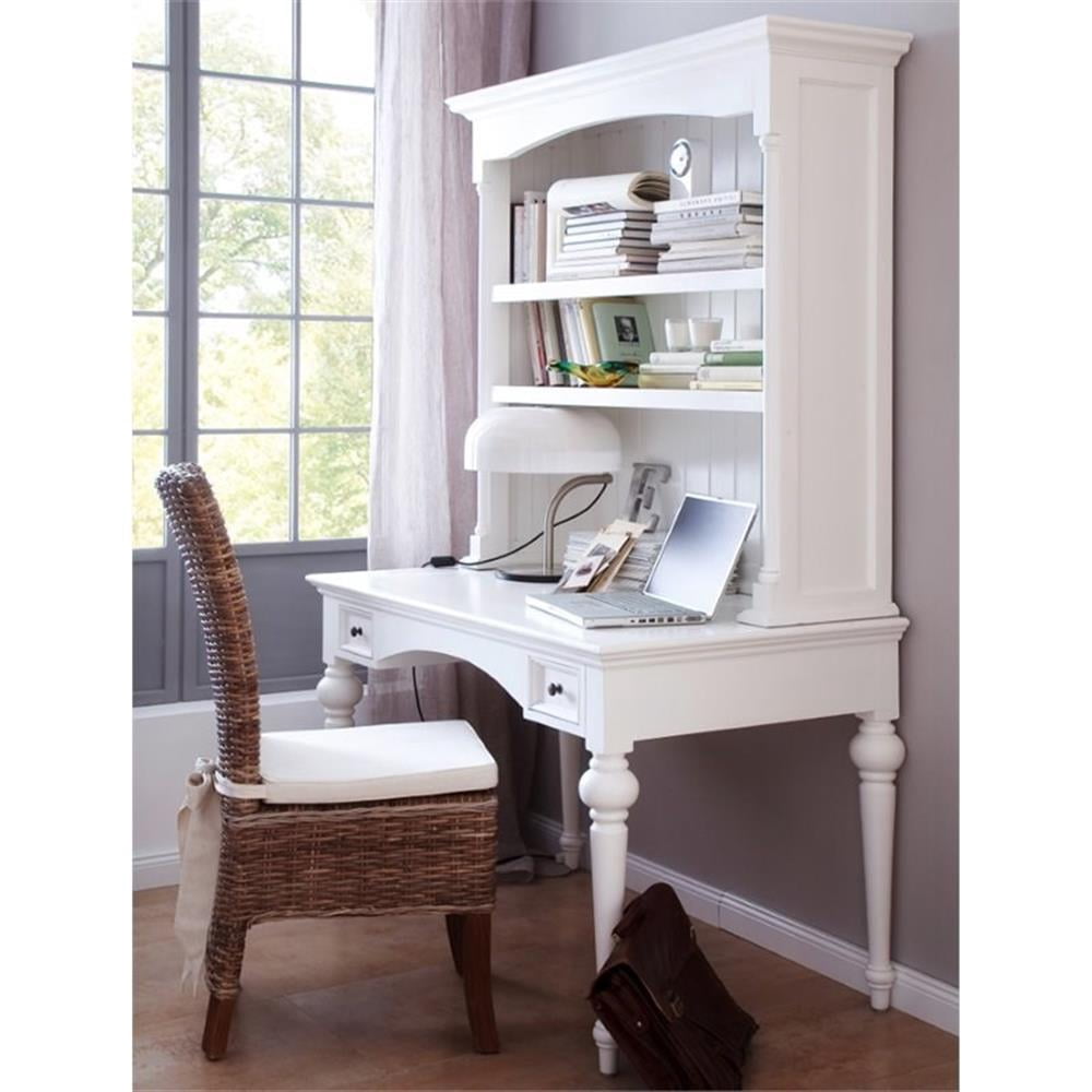 Beaumont Lane Secretary Desk in Pure White