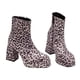 thumbnail image 3 of NECHOLOGY Botas Mujer Adulto Femenino Zapatos Botines mujer Zapatos de mujer de moda de otoño, suela gruesa, cabeza cuadrada de leopardo, tacón , cremallera lateral, botas (White, 7), 3 of 4
