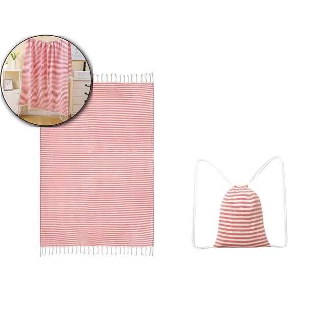 Dvruxg Extra Large Striped Beach Towel - Soft & Absorbent Oversized Towel for Adults - Perfect for Summer, Pool, and Beach