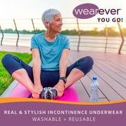 Wearever Womens Incontinence Underwear, Maximum Absorbent Bladder Control Panties, Reusable Single Pair