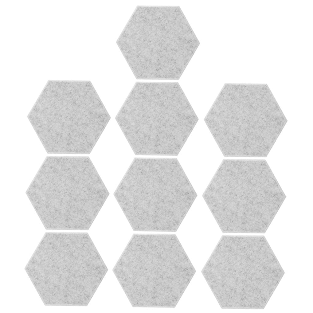 Raindrops 10Pcs Acoustic Wall Panels for Home Studio and Office 11.8X10.2X0.3in Hexagon Shape