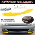 thumbnail image 6 of Xotic Tech 2PCS Exterior Front Bumper Lip Splitter Spoilers Protector Bumper Corner Edge Guard Cover Trim Kit Compatible with Dodge Challenger Scat Pack R/T GT SRT (Not for Widebody) 2015-2021,Yellow, 6 of 8