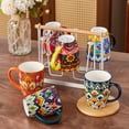 thumbnail image 4 of vancasso Ceramic Coffee Mug Set of 6, 12 oz Coffee Cup, Porcelain Tea Cups, Series LUMI, 4 of 10