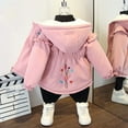 thumbnail image 4 of Toddler Boys Girls Sherpa Fleece Lined Hoodies Zip Up Cute Jackets Kids Winter Warm Outwear Coats With Pockets For Gifts,Pink 3,8 Years, 4 of 5
