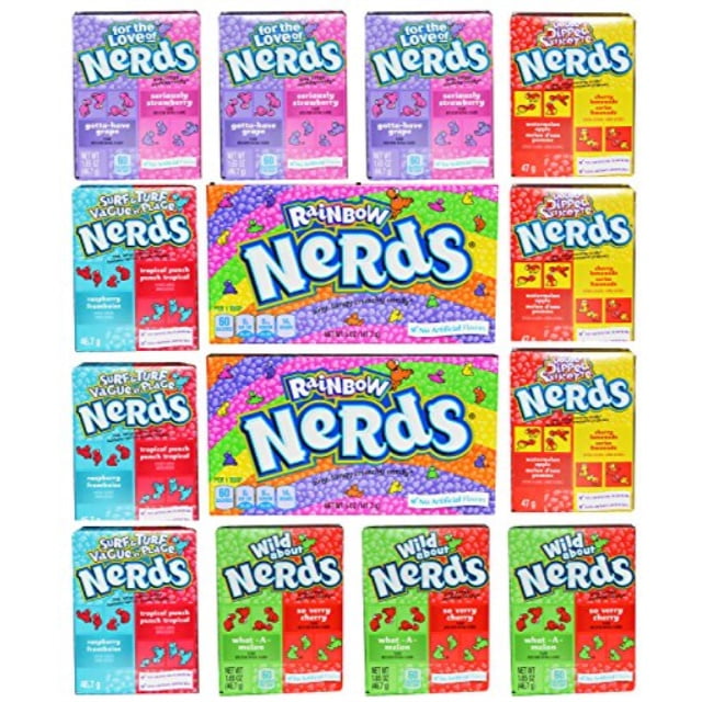 nerds variety bundle 14 count 5 different flavors including throwback