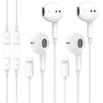 thumbnail image 1 of Auriculares con certificación Apple MFi con micrófono para iPhone (paquete de 2), 1 of 8
