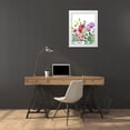 thumbnail image 3 of Boho Hue Studio 15x18 White Modern Wood Framed Museum Art Print Titled - Flowers 5, 3 of 4