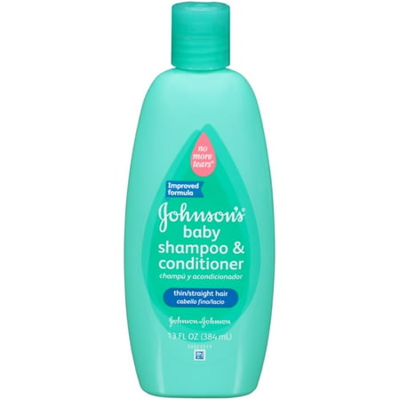 JOHNSON'S Baby Shampoo & Conditioner, Thin/Straight Hair ...