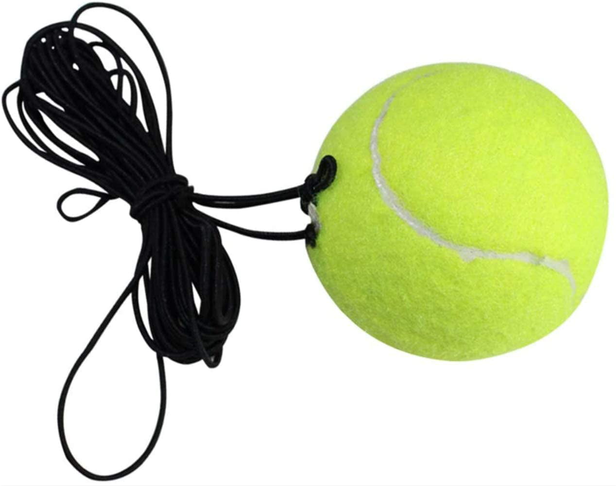 Single Tennis Training Ball w/Elastic Rope Ball Elastic String Trainer Practice 