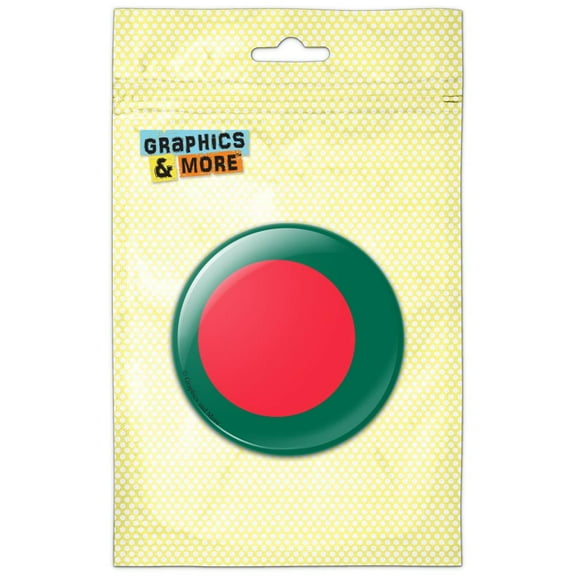 Bangladesh National Country Flag Pinback Button Pin Badge
