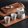 thumbnail image 1 of 3X South American Walnut Tray, Solid Wood Wooden Afternoon Tea Tray, Fruit Tray, Coffee Shop Simple Snack Tray, 1 of 5