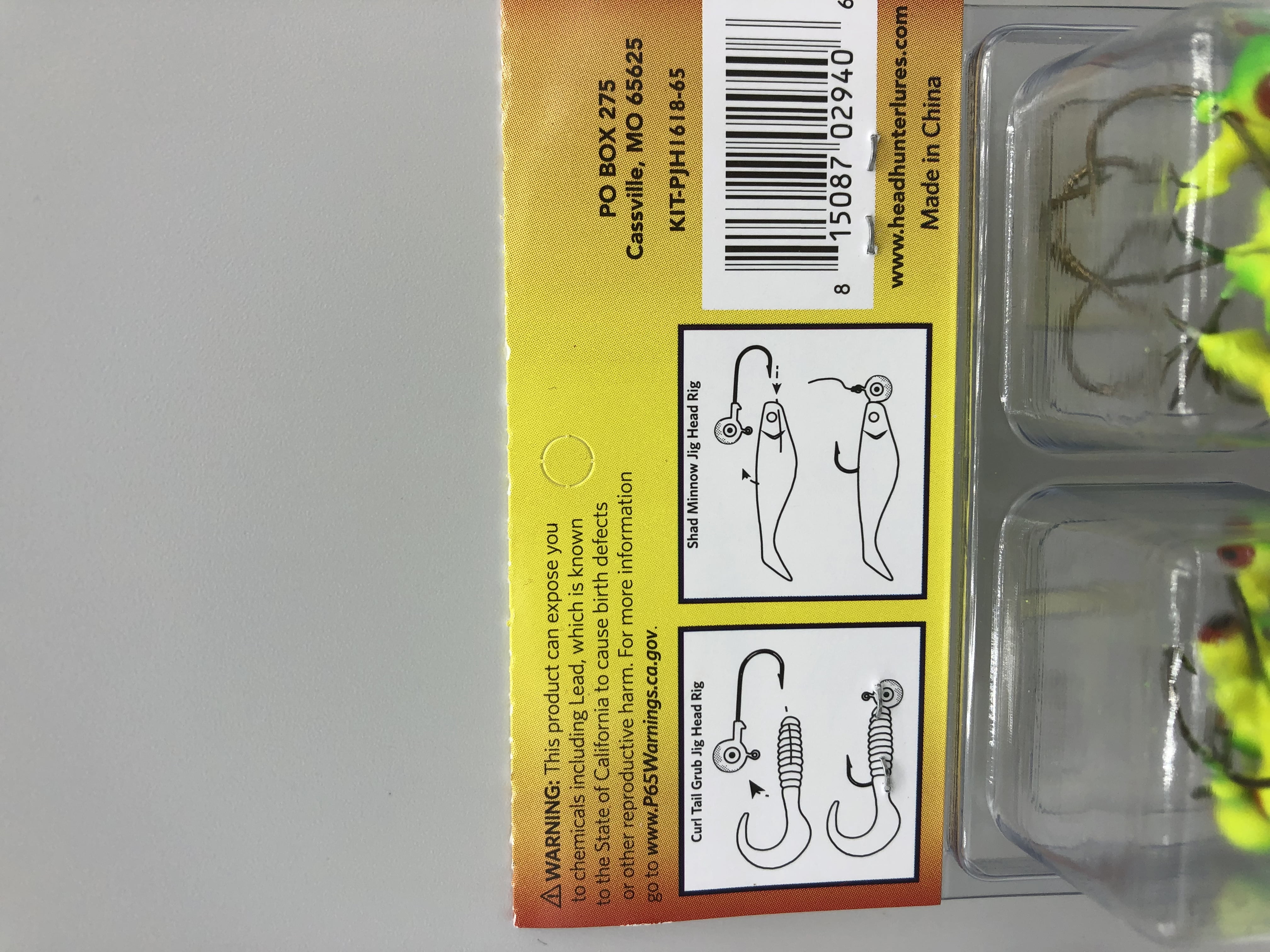 Headhunter Lures, Jig Head Kit, Assorted Colors, 65 Pc