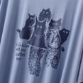 thumbnail image 4 of CHUMUD Nightgowns for Women Short Sleeve Sleepdress Modal Soft Cute Cat Print Pajama Dress Summer Casual Pjs Lounge Midi Dress, 4 of 9