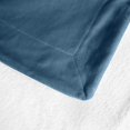 thumbnail image 4 of Ultra-Soft Micromink Sherpa College Dorm Blanket - Throw, Mallard Blue, 4 of 7