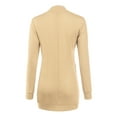 thumbnail image 3 of Doublju Women's Long Sleeve Open Front Duster Longline Knit Cardigans, 3 of 4